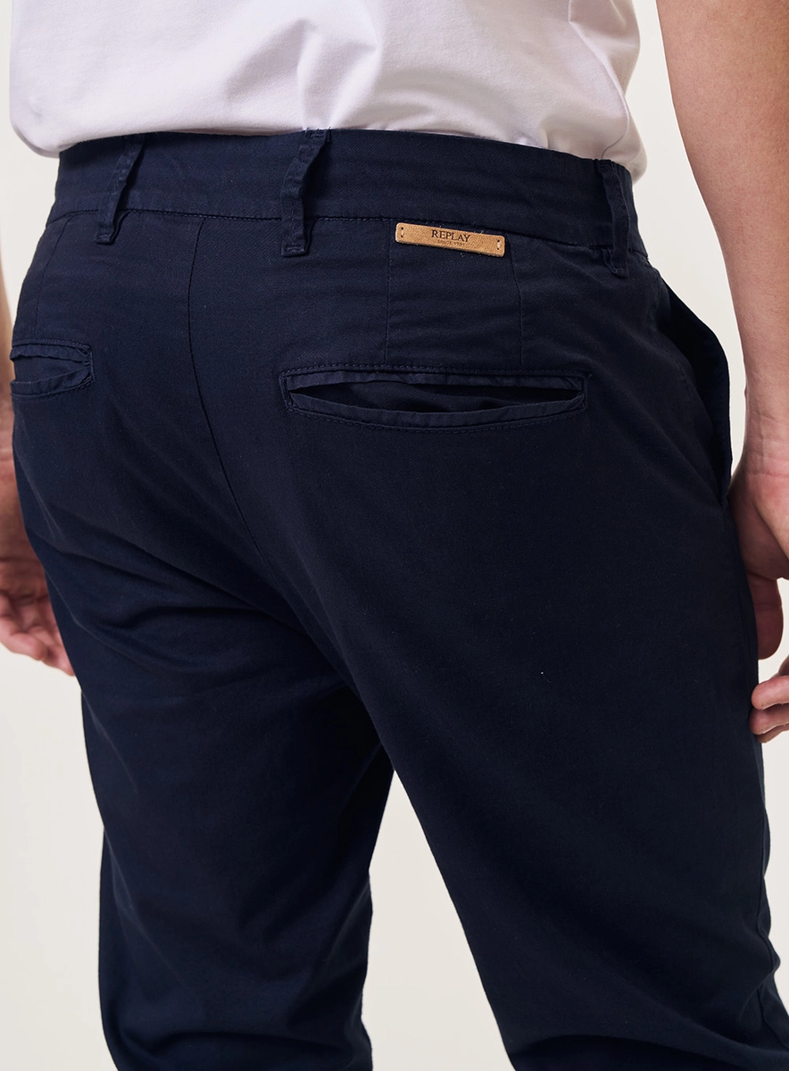 Calça Sarja Masculina Chino Azul Caelum Lcecci