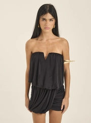 Vestido Curto Tomara Que Caia Com Decote V