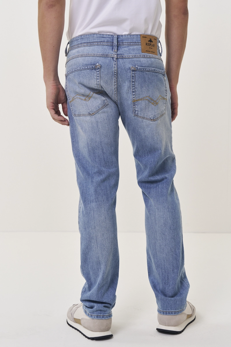 Calça Jeans Masculina Wilbbi Regular Slim Índigo Lcecci