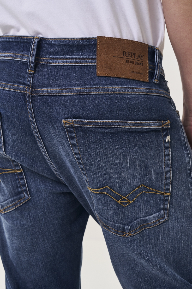 Calça Jeans Masculina Wilbbi Regular Slim Índigo Lcecci