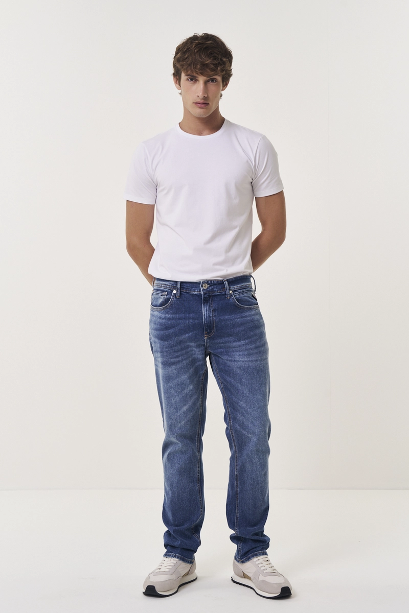 Calça Jeans Masculina Wilbbi Regular Slim Índigo Lcecci