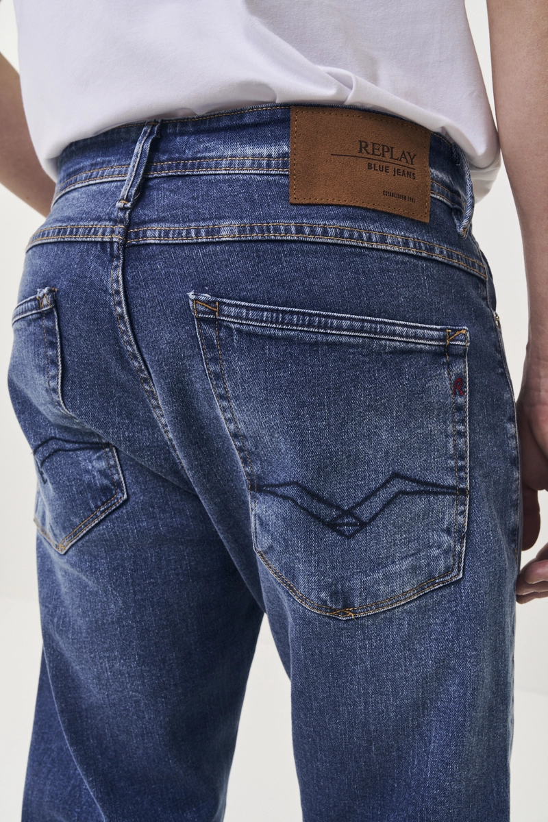 Calça Jeans Masculina Wilbbi Regular Slim Índigo Lcecci