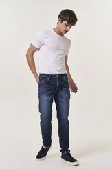 Calça Jeans Masculina Neaal Skinny Escura