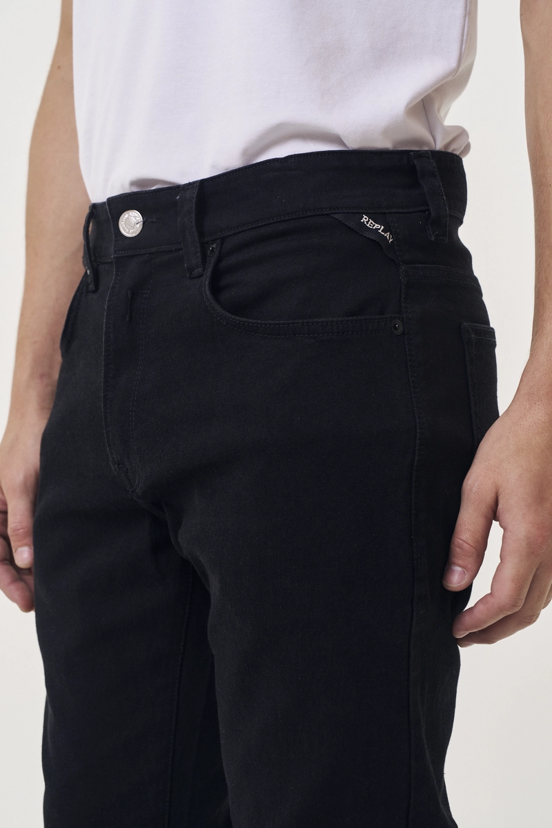 Calça Jeans Masculina Neaal Skinny Denim Preto Índigo Preto Lcecci