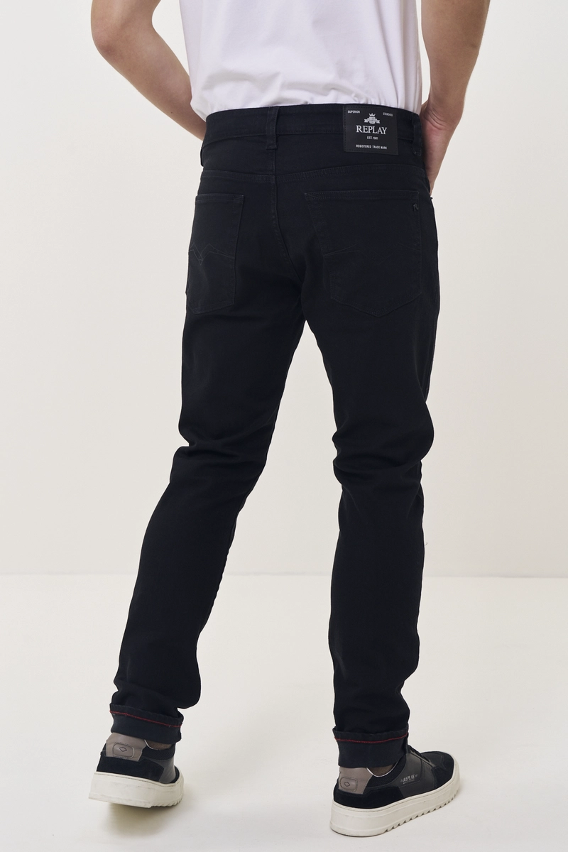 Calça Jeans Masculina Neaal Skinny Denim Preto Índigo Preto Lcecci