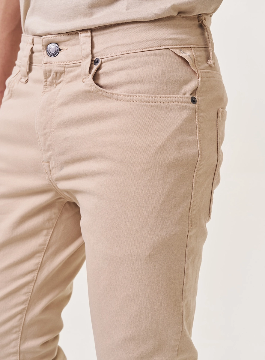 Calça Sarja Masculina Neaal Skinny Bege Lcecci