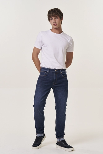 Calça Jeans Masculina Neaal Skinny Replay Escura