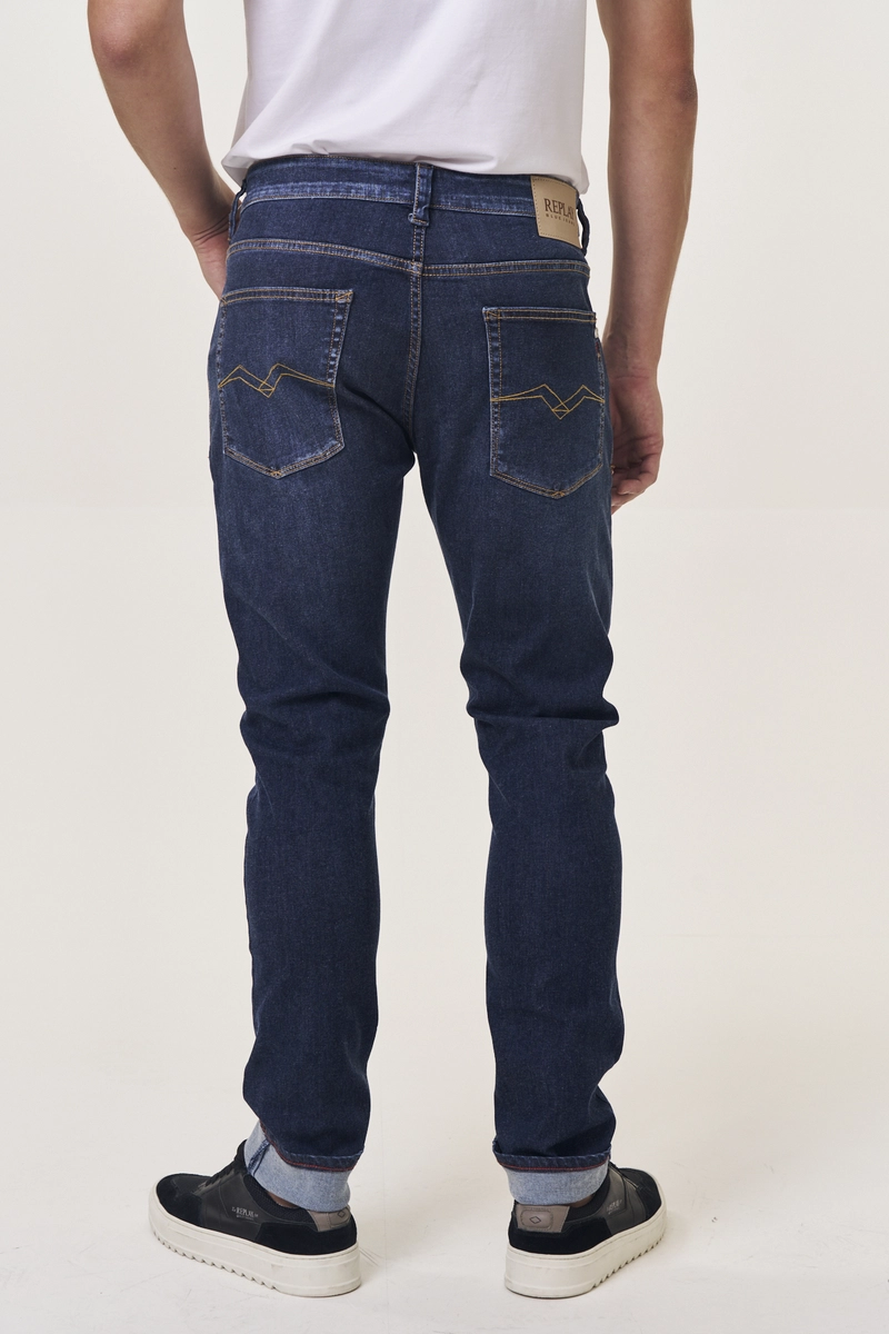 Calça Jeans Masculina Neaal Skinny Replay Escura Índigo Lcecci