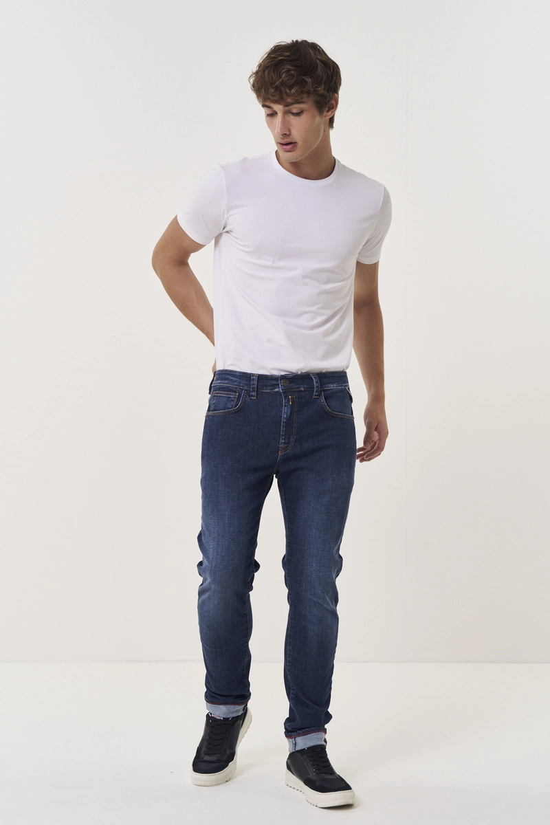 Calça Jeans Masculina Neaal Skinny Índigo Replay