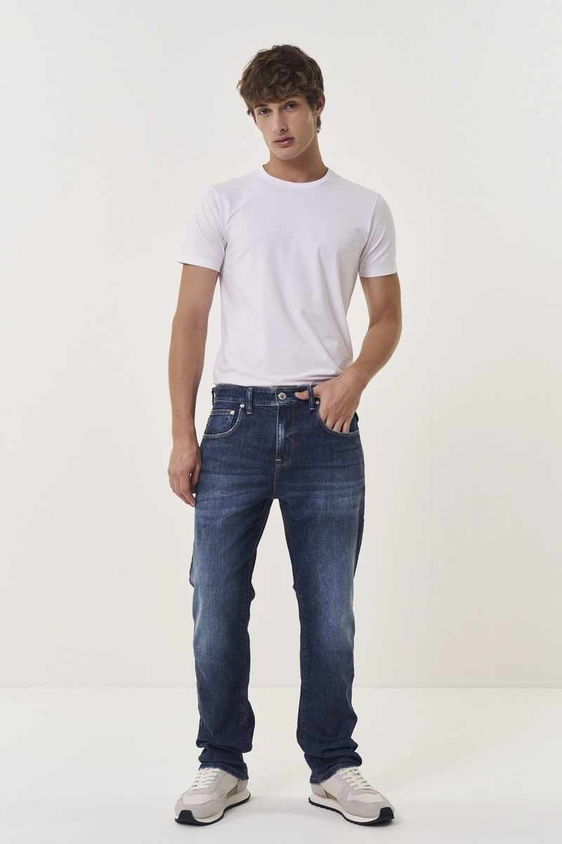 Calça Jeans Masculina Aideen Straight Comfort Índigo Replay