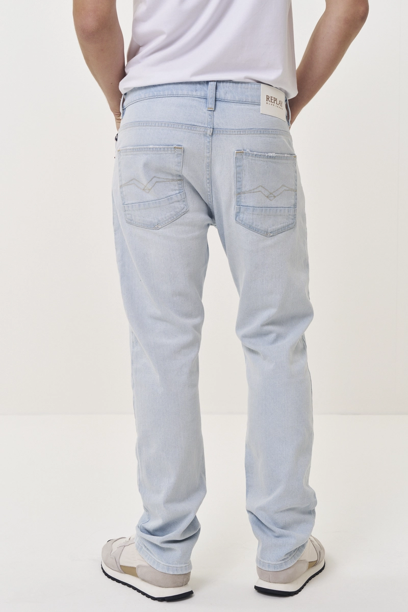 Calça Jeans Masculina Aideen Straight Comfort Índigo Lcecci