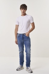 Calça Jeans Masculina Neaal Skinny Lavagem Escura