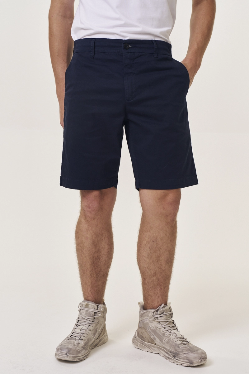 Bermuda Sarja Masculina Chino Azul Caelum Replay