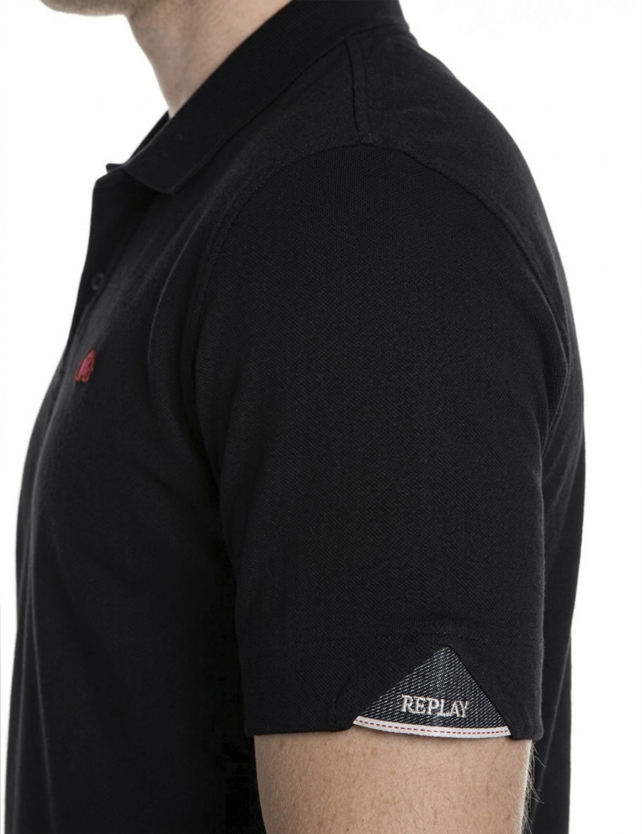 Polo Masculina Regular Slim Preto Lcecci