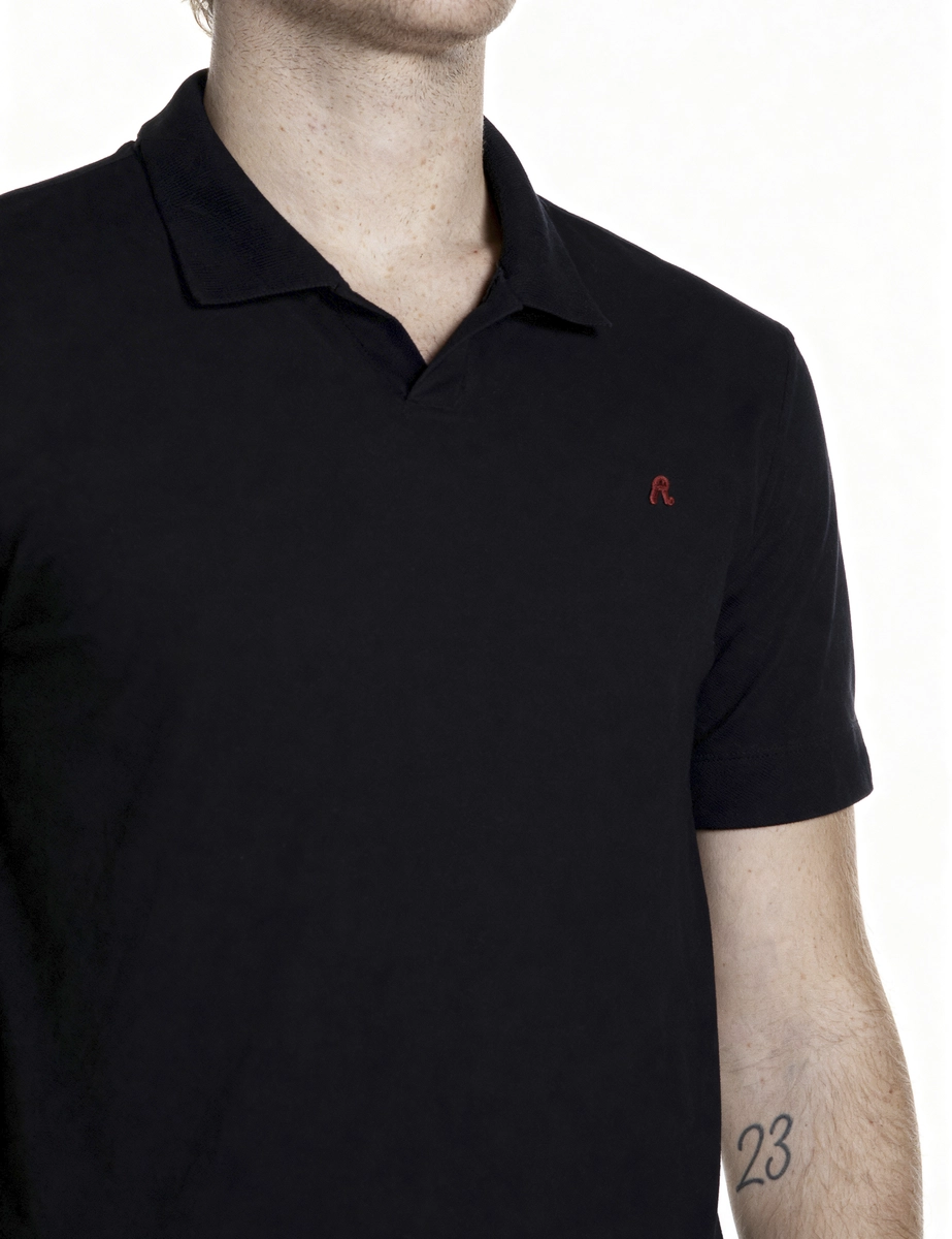 Polo Masculina Regular Slim Preto Lcecci