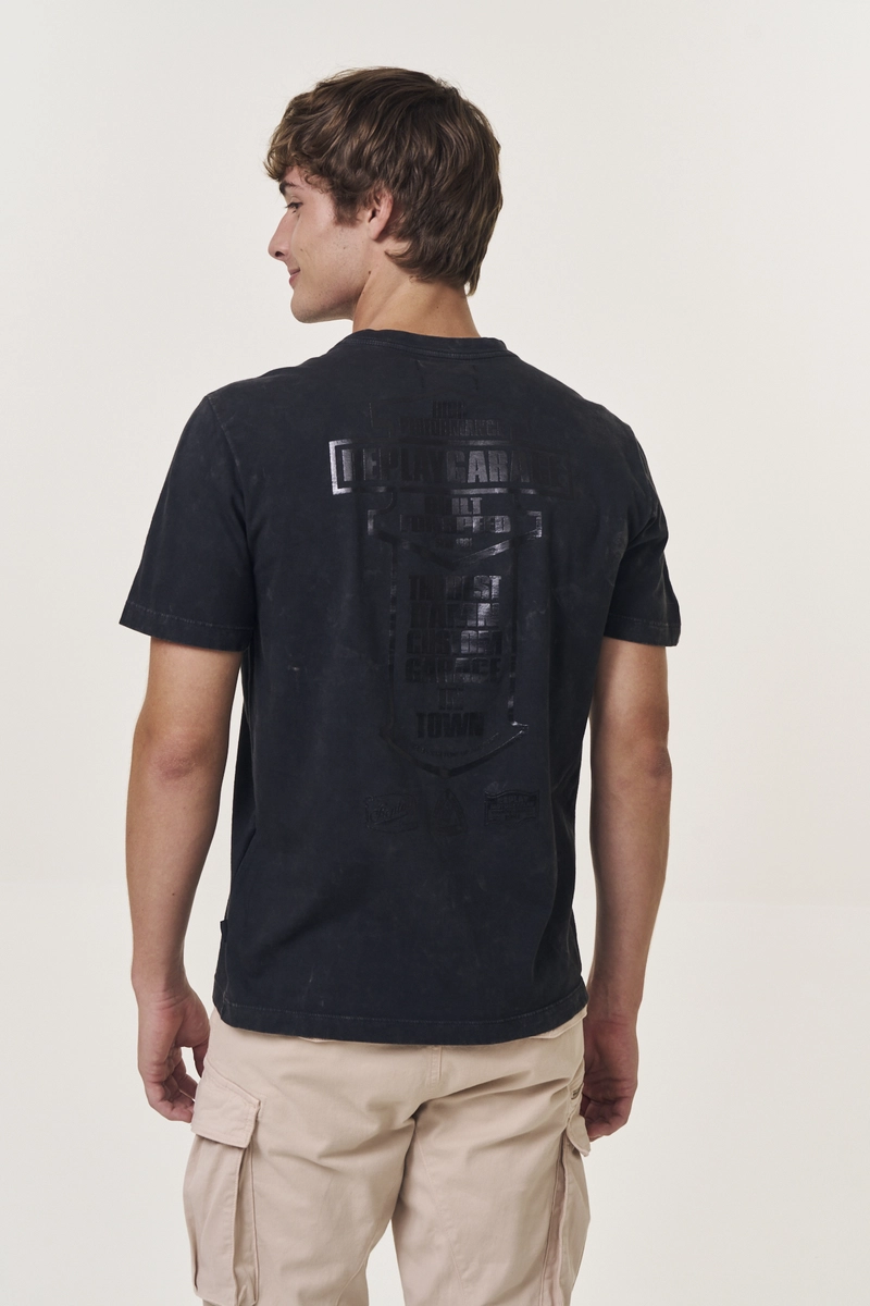 Camiseta Masculina Regular Preto Lcecci