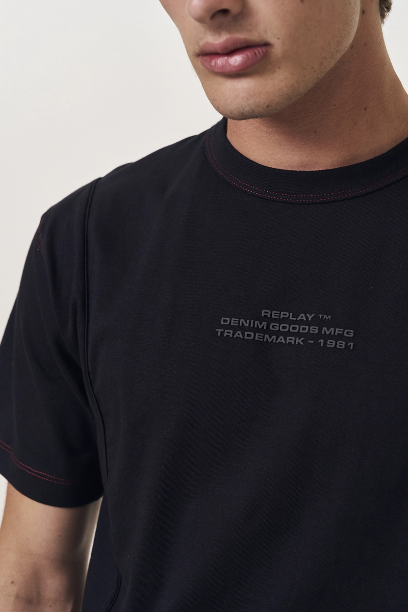 Camiseta Masculina Relaxad Preto Replay