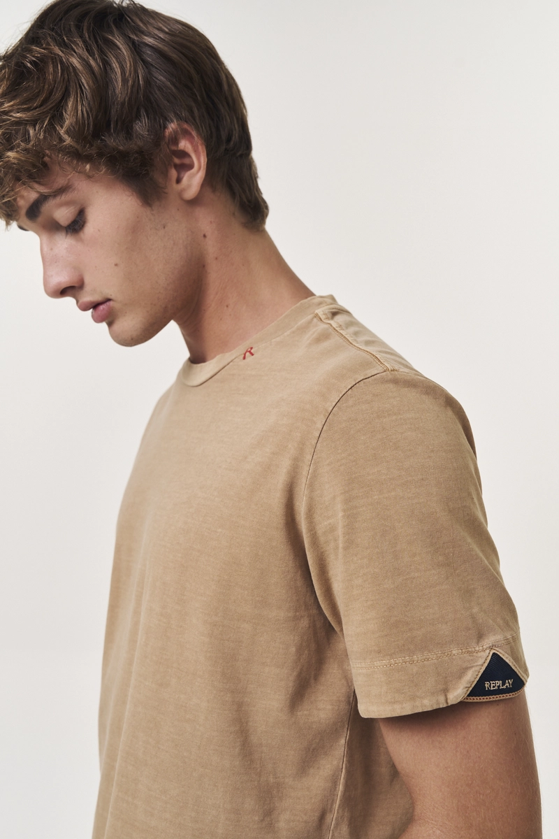Camiseta Masculina Regular Estonada Marrom Lcecci