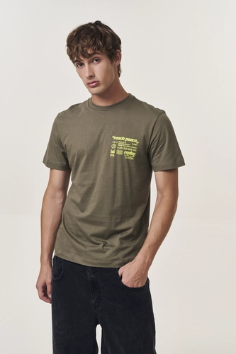 Camiseta Masculina Regular Com Estampada