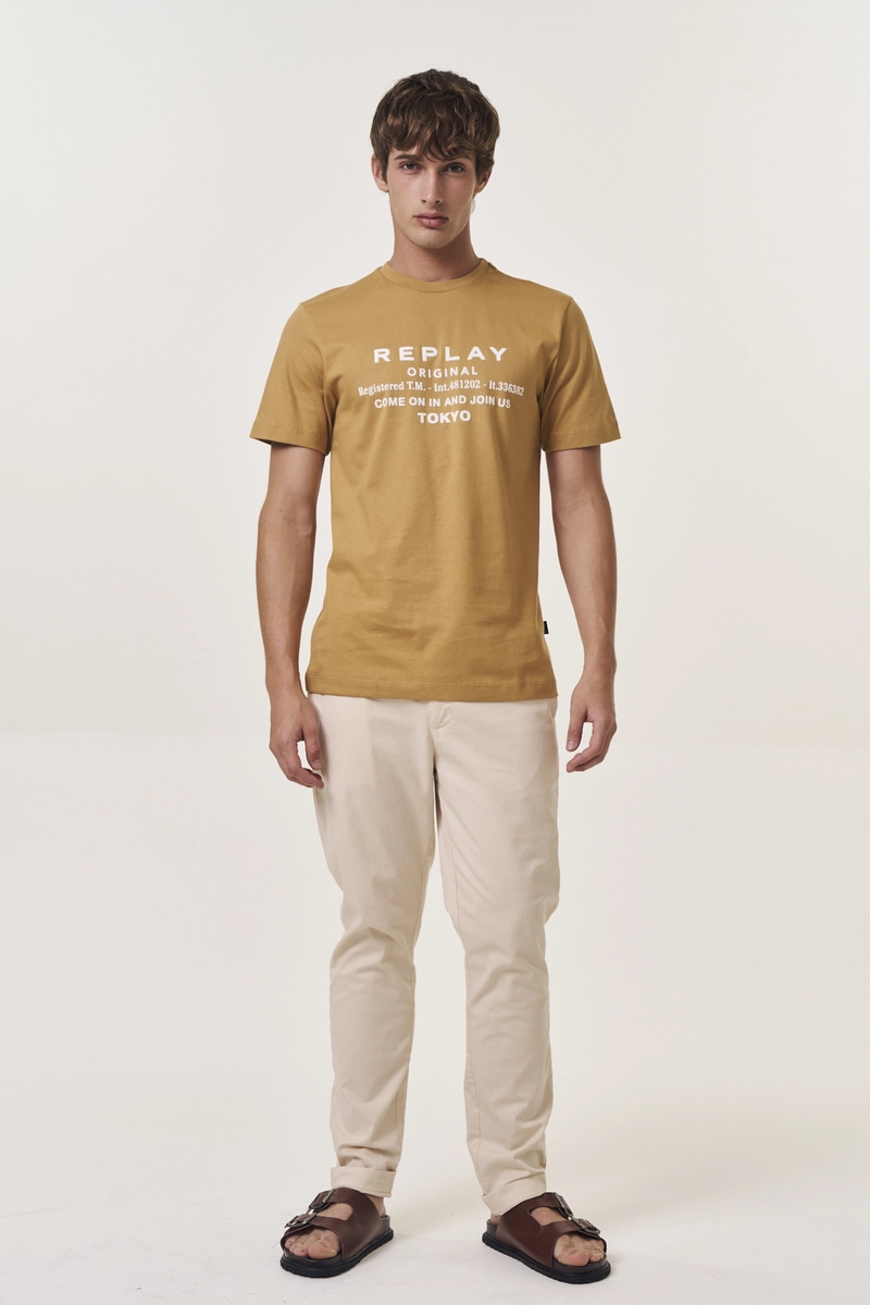 Camiseta Masculina Regular Tokyo Marrom Lcecci