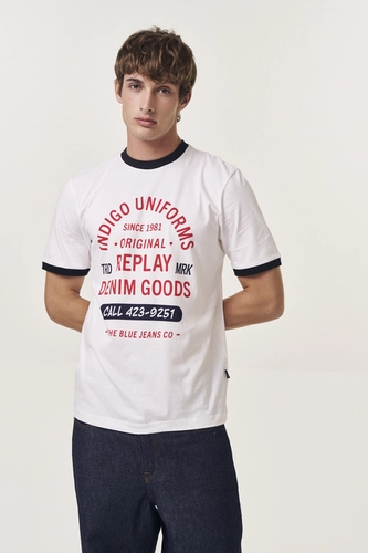 Camiseta Masculina Regular Com Contraste