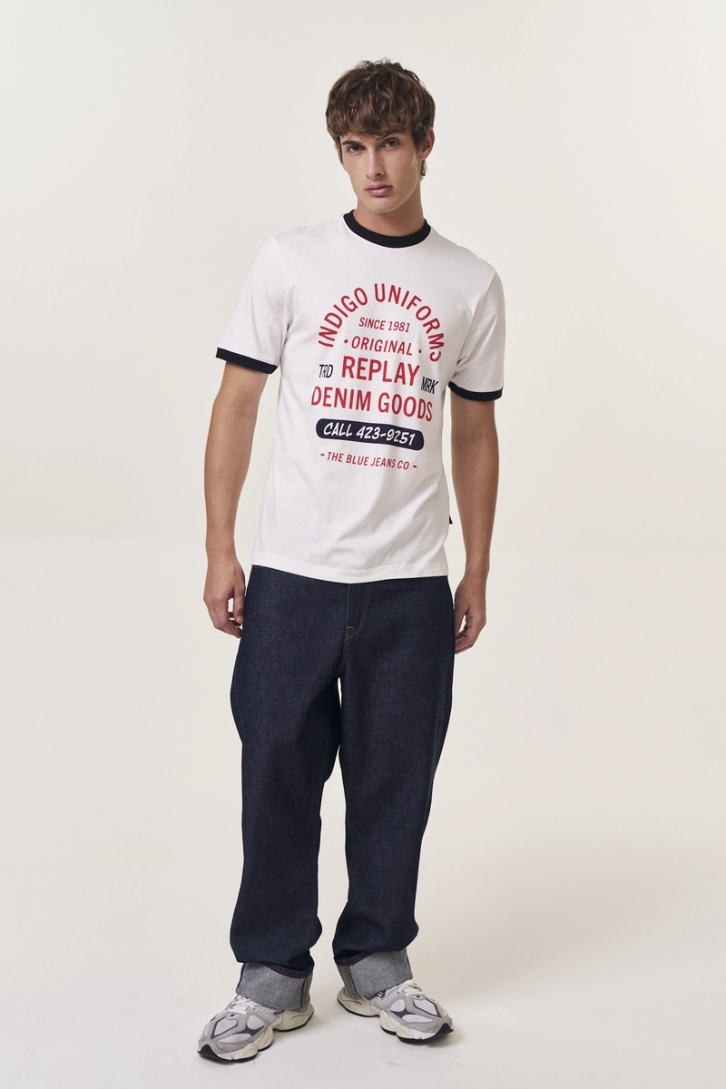 Camiseta Masculina Regular Com Contraste Off Shell Lcecci