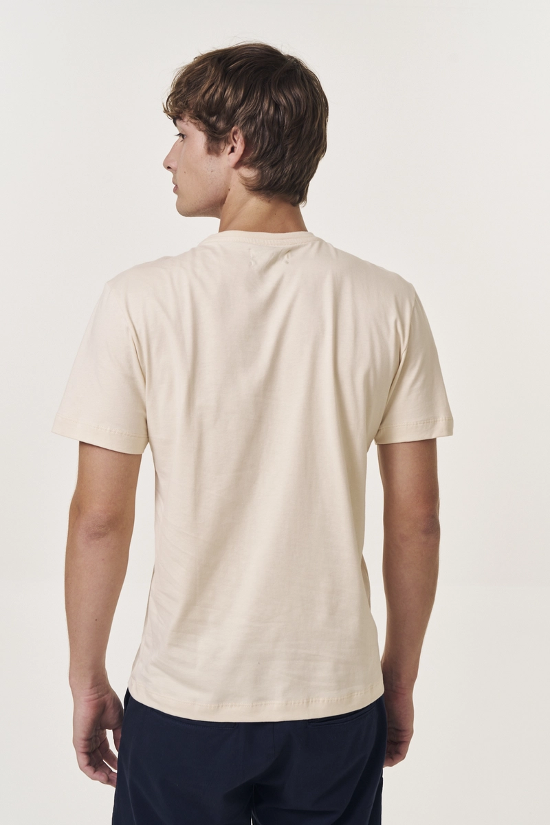 Camiseta Masculina Regular Stockholm Bege Lcecci