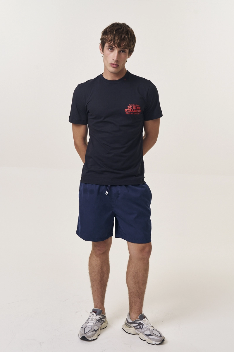 Camiseta Masculina Regular Amsterdam Azul Caelum Lcecci