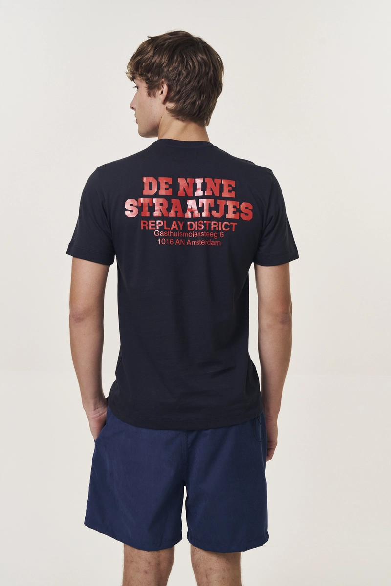 Camiseta Masculina Regular Amsterdam Azul Caelum Lcecci