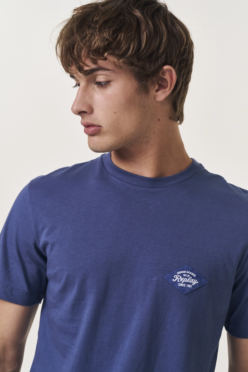Camiseta Masculina Regular Azul Lcecci
