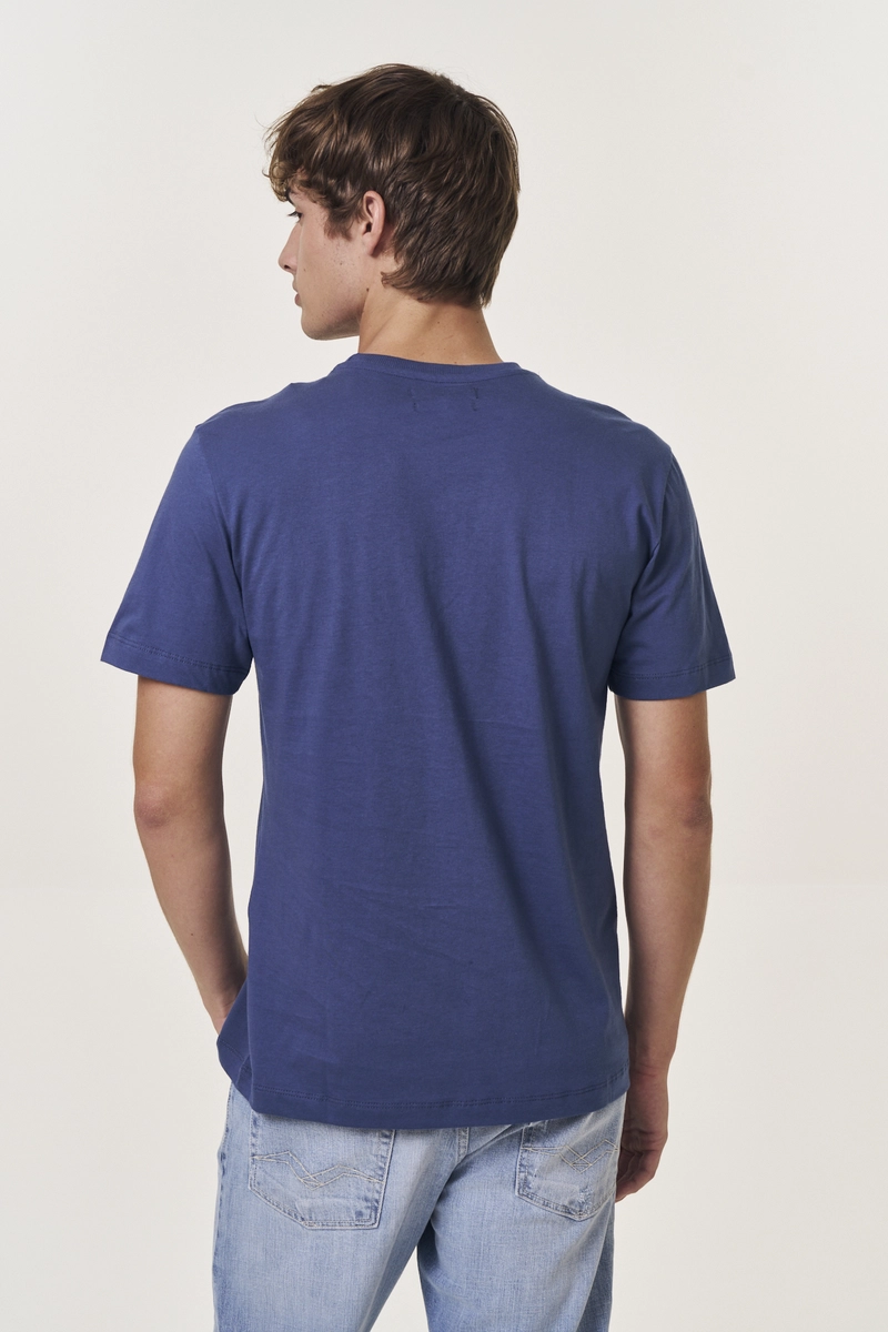 Camiseta Masculina Regular Azul Lcecci