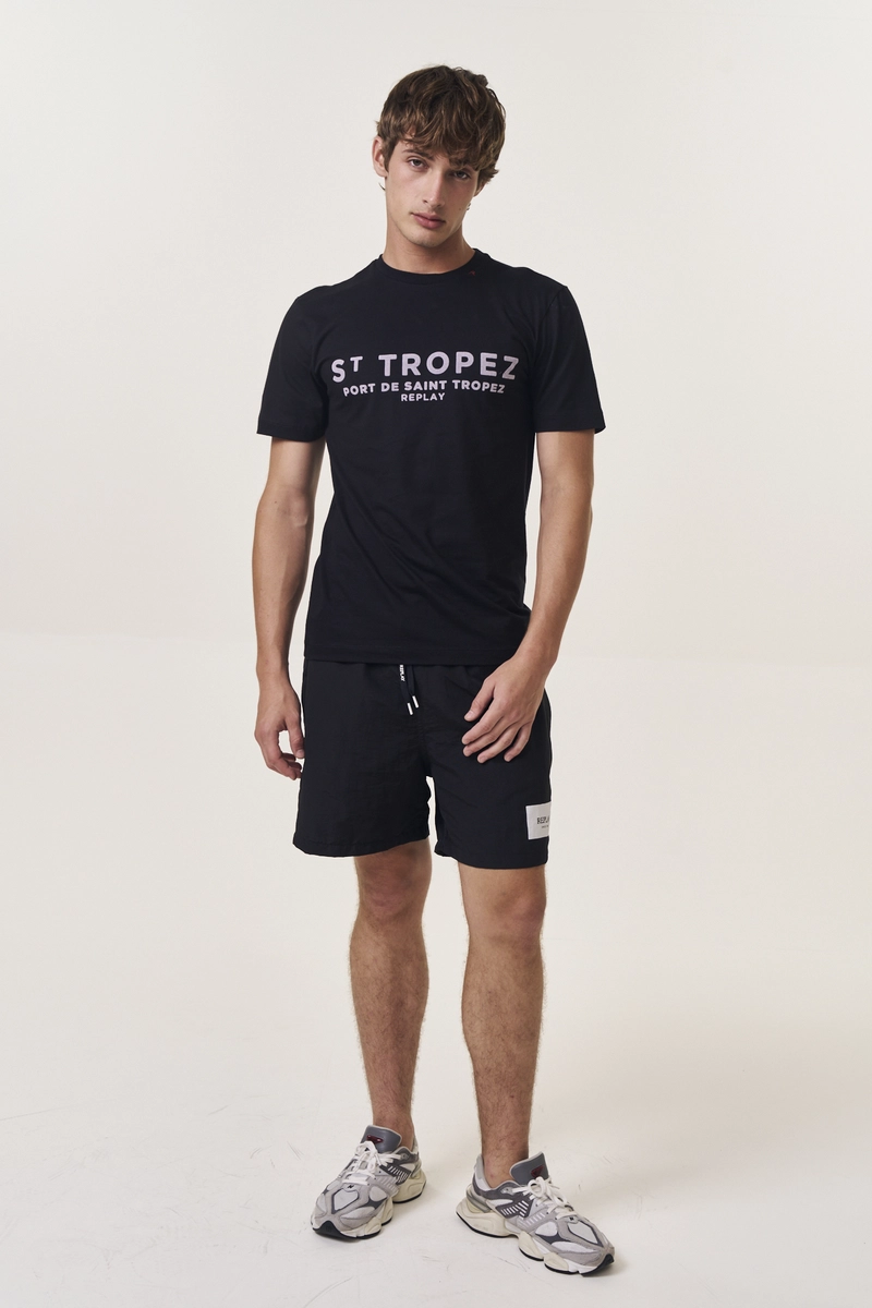 Camiseta Masculina Regular Port De Saint-tropez Preto Lcecci