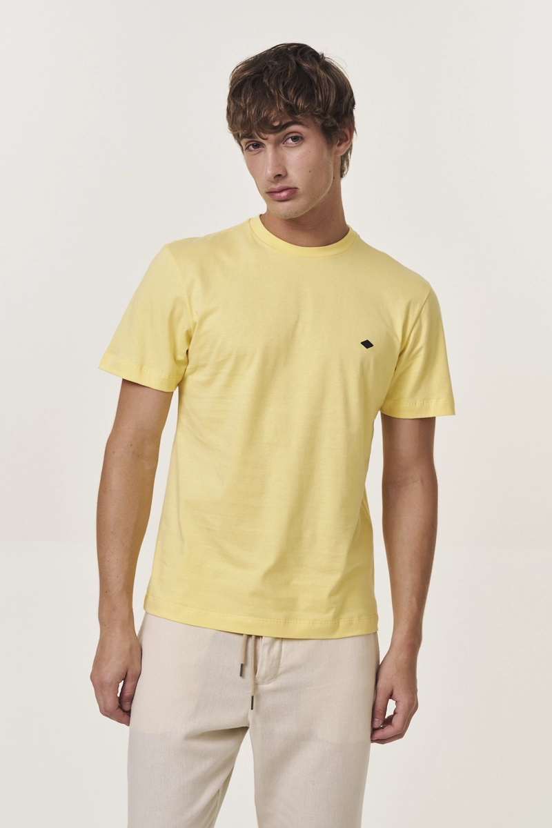 Camiseta Masculina Regular Amarelo Replay