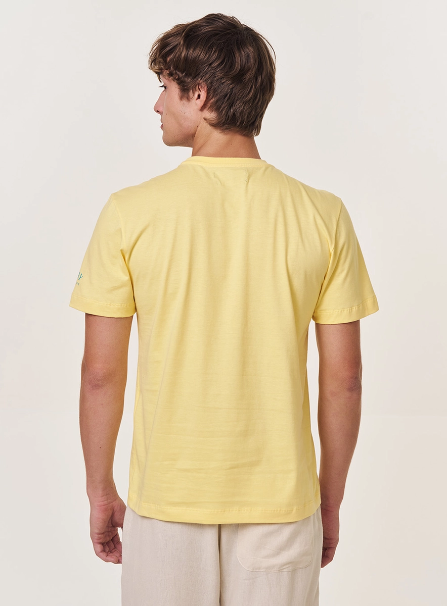 Camiseta Masculina Regular Amarelo Replay