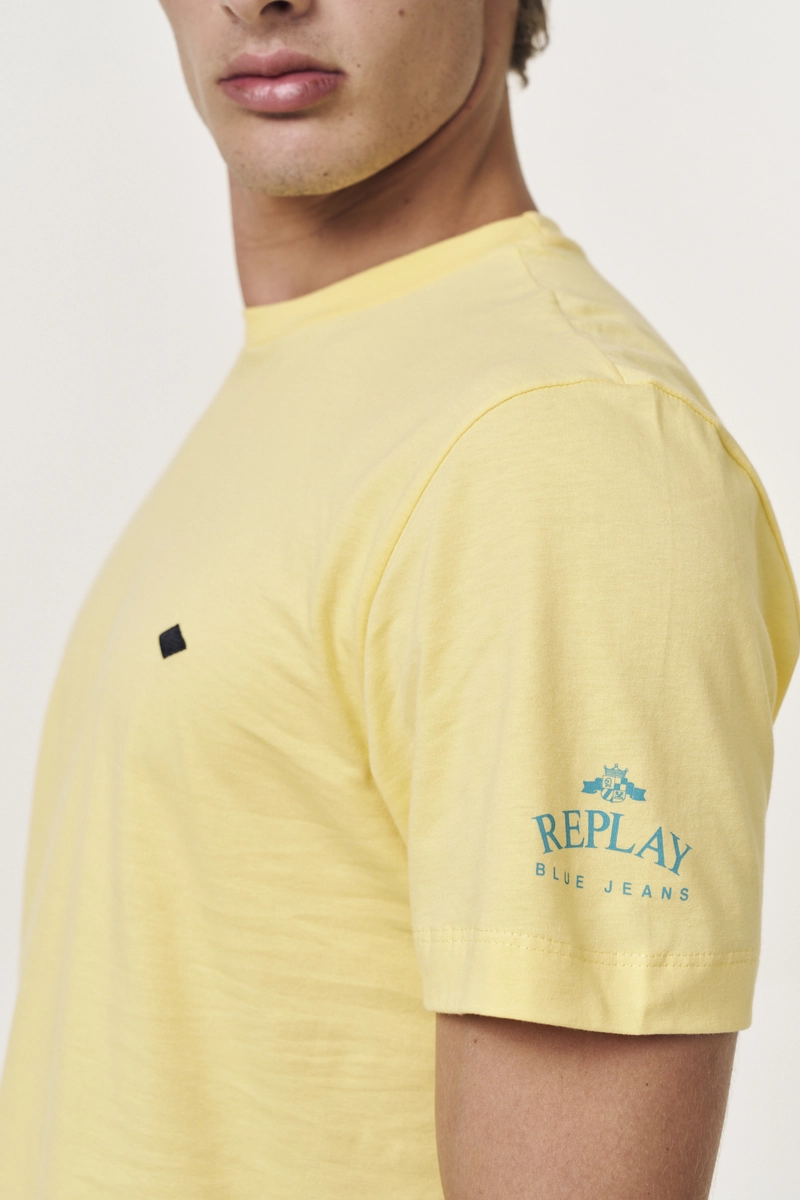 Camiseta Masculina Regular Amarelo Lcecci