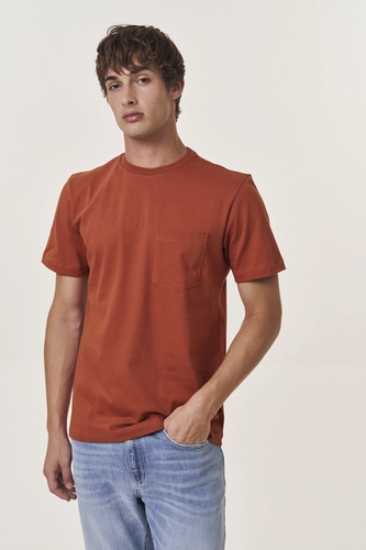 Camiseta Masculina Regular Com Bolso