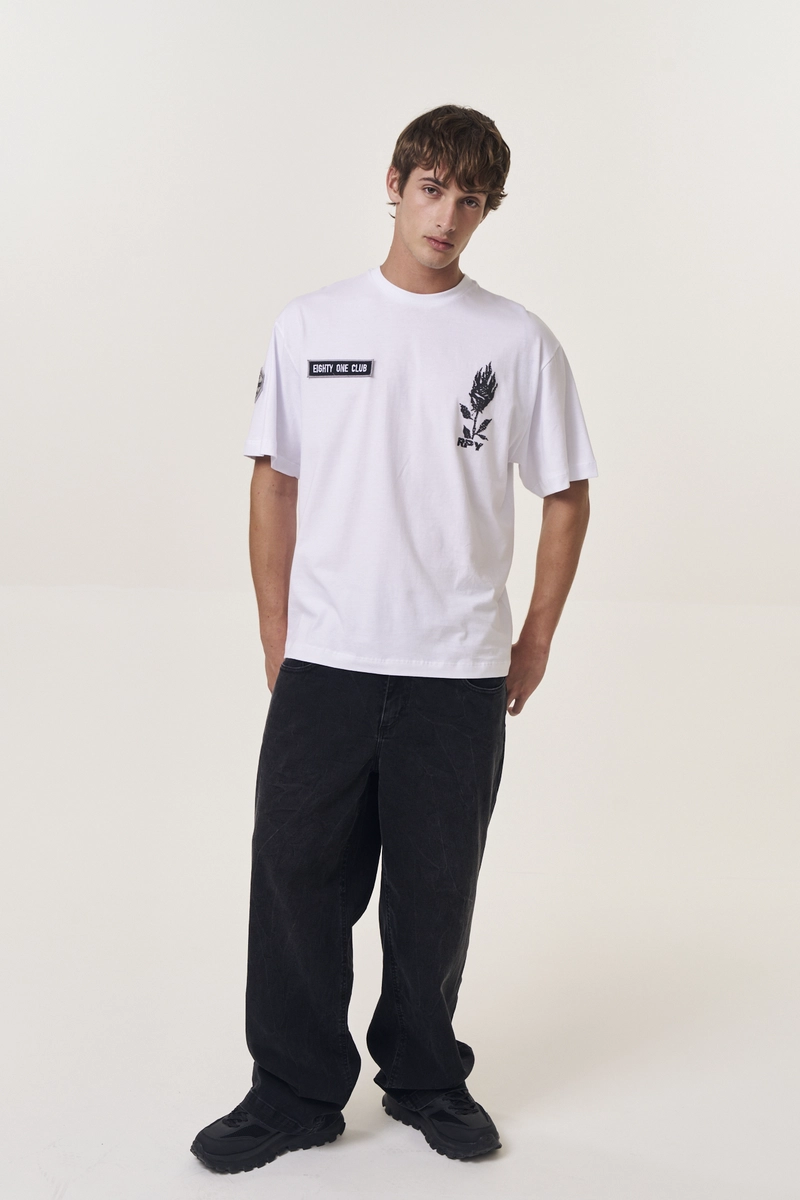 Camiseta Masculina Over Branco Lcecci