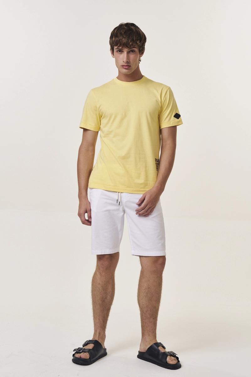 Camiseta Masculina Regular Amarelo Lcecci