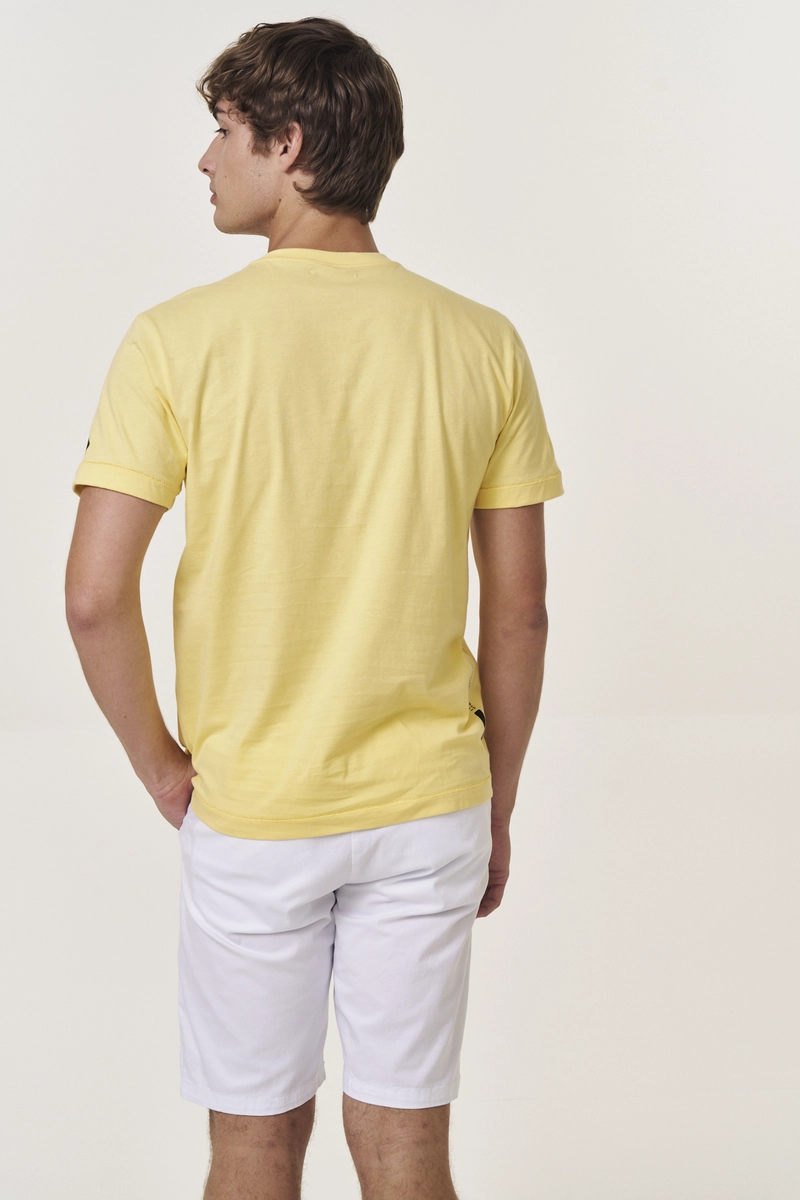 Camiseta Masculina Regular Amarelo Replay