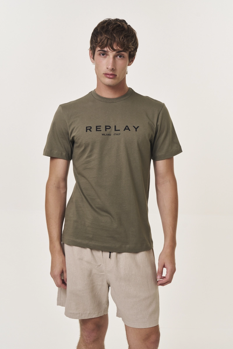 Camiseta Masculina Regular Milano Italy Verde Dragon Replay
