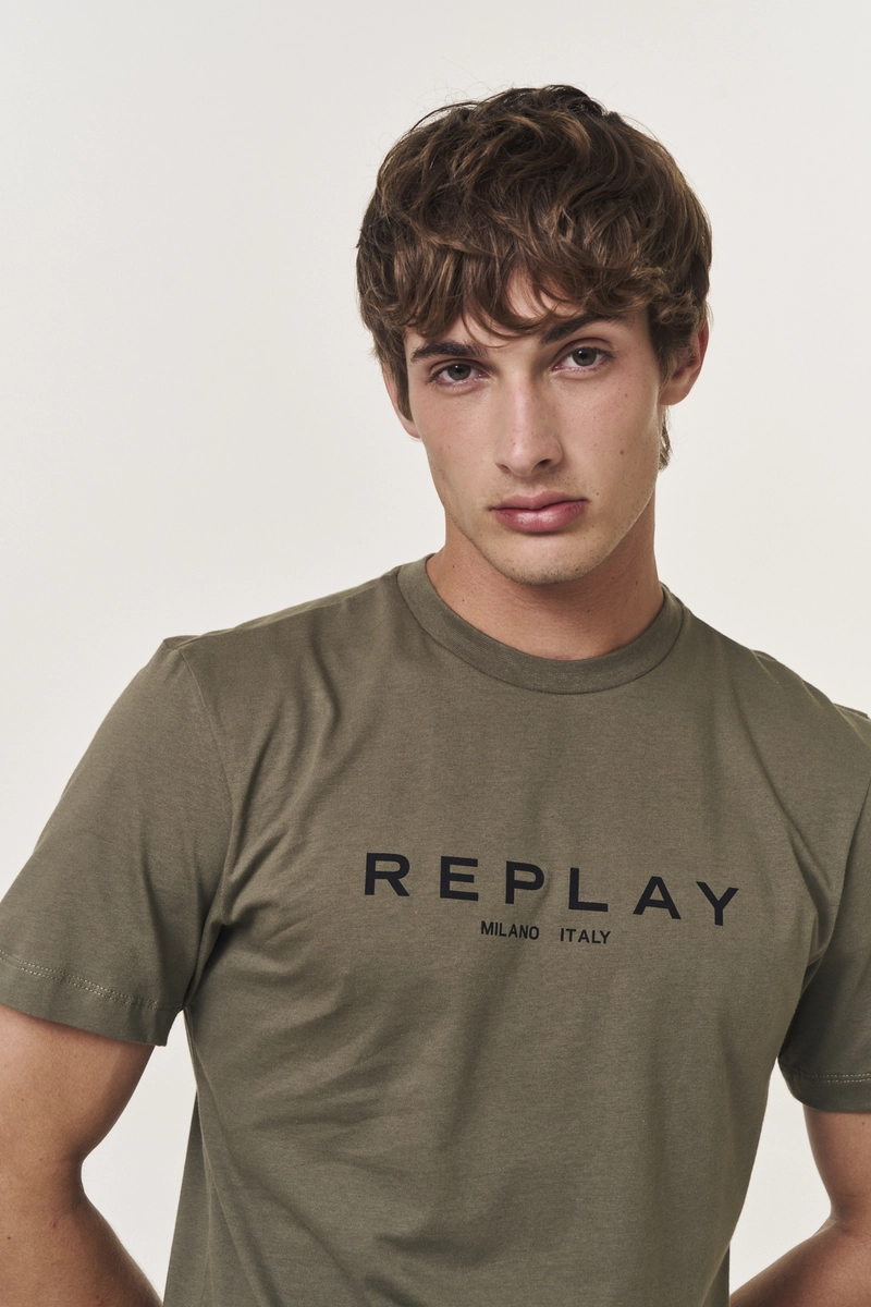 Camiseta Masculina Regular Milano Italy Verde Dragon Replay