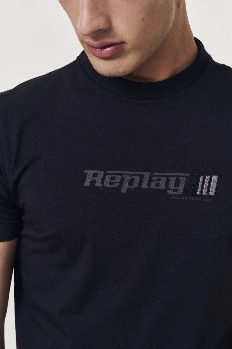 Camiseta Masculina Regular Slim Preto Lcecci