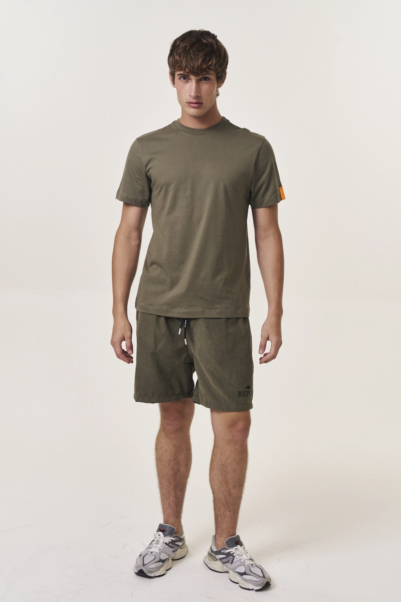 Camiseta Masculina Regular Básica Verde Dragon Lcecci