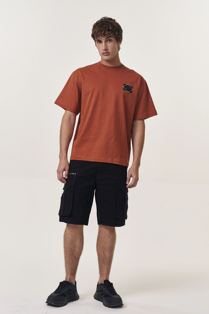 Camiseta Masculina Over Marrom Lcecci