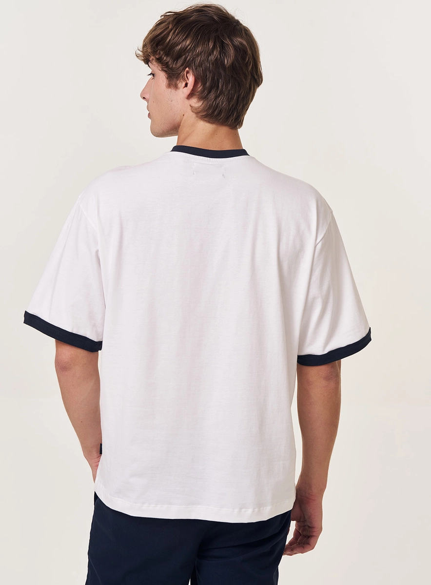 Camiseta Masculina Over Com Contraste Off Shell Replay