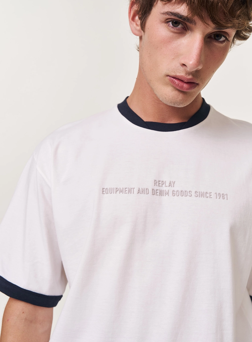 Camiseta Masculina Over Com Contraste Off Shell Lcecci