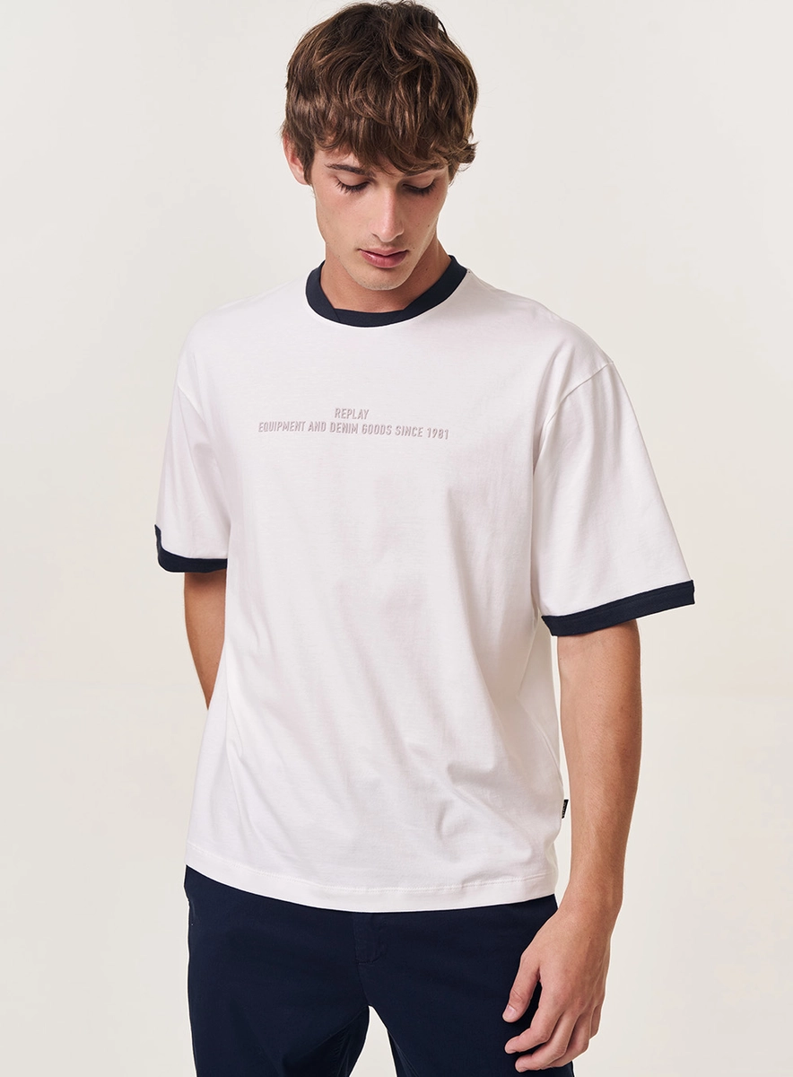 Camiseta Masculina Over Com Contraste Off Shell Lcecci