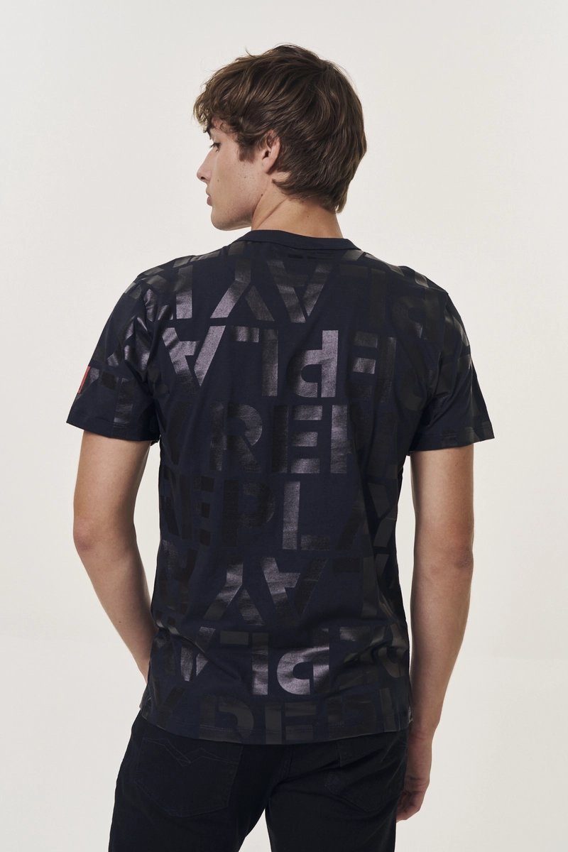 Camiseta Masculina Regular Estampada Azul Caelum Lcecci