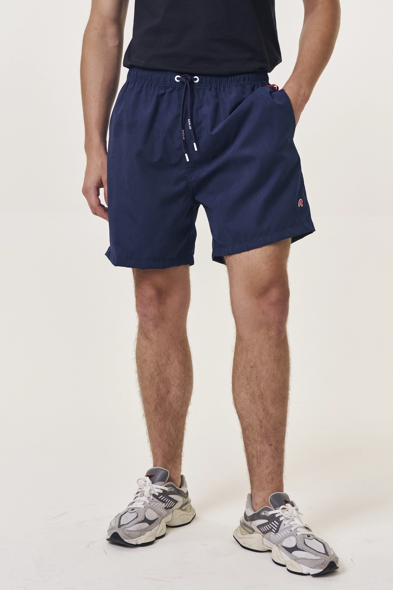 Beachshort Cós Com Elástico Azul Caelum Lcecci