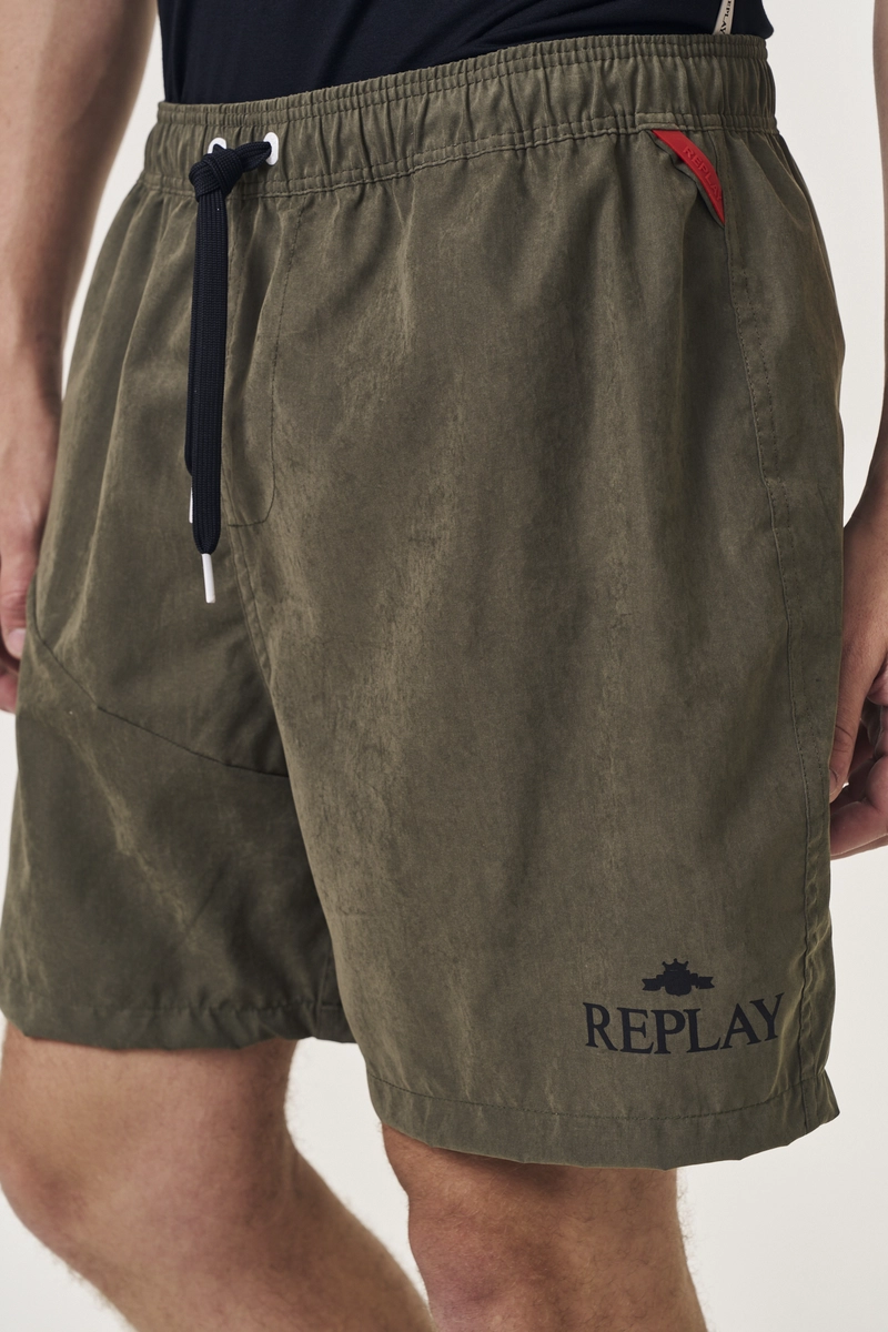 Beachshort Com Amarração Verde Dragon Lcecci